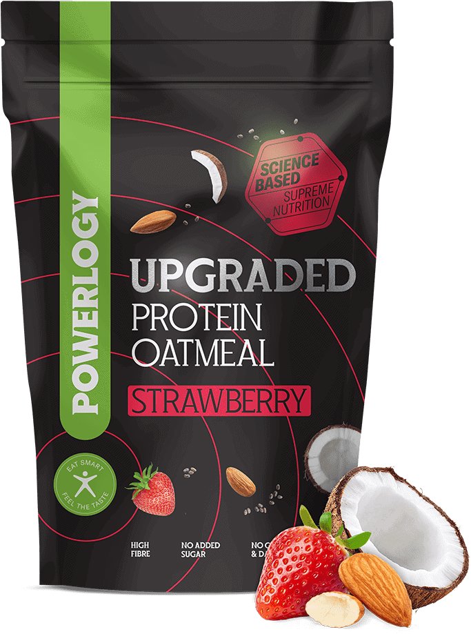 Powerlogy Upgraded Protein Oatmeal Strawberry 350 g