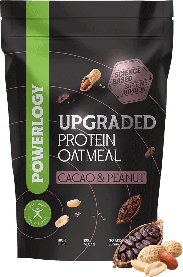 Powerlogy Upgraded Protein Oatmeal Cacao & Peanut 350 g