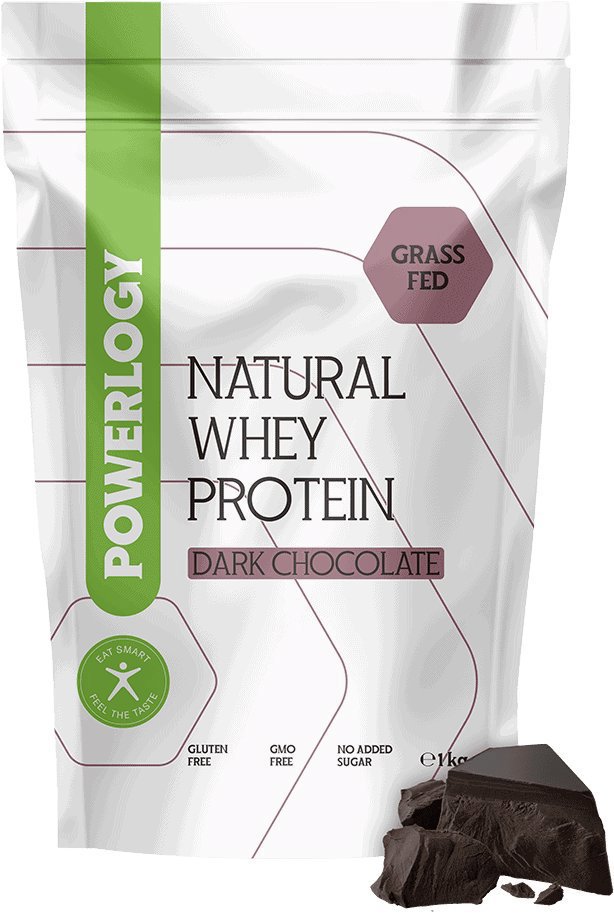 POWERLOGY NATURAL WHEY PROTEIN 1 KG TMAVÁ ČOKOLÁDA Syrovátkový protein, , velikost 1 KG