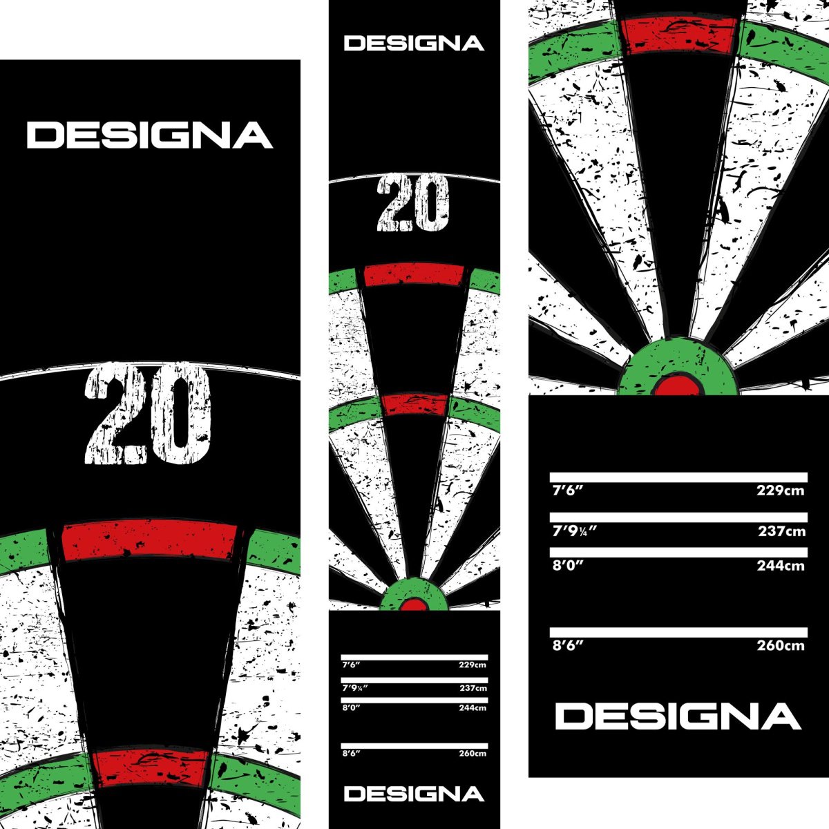 Designa Dart Mat Dartboard 20