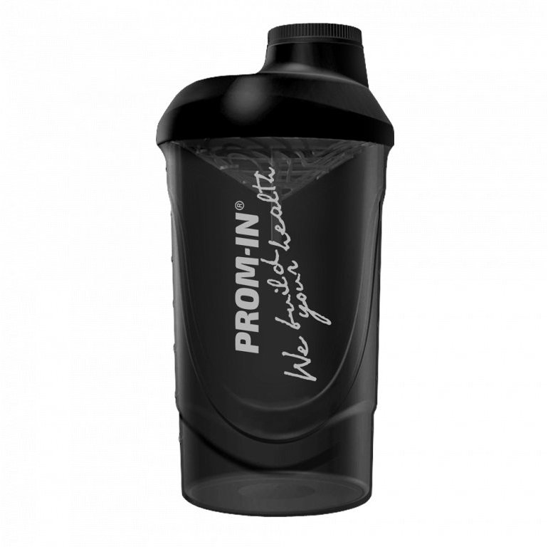 PROM-IN Šejkr We build your health černý, 600 ml