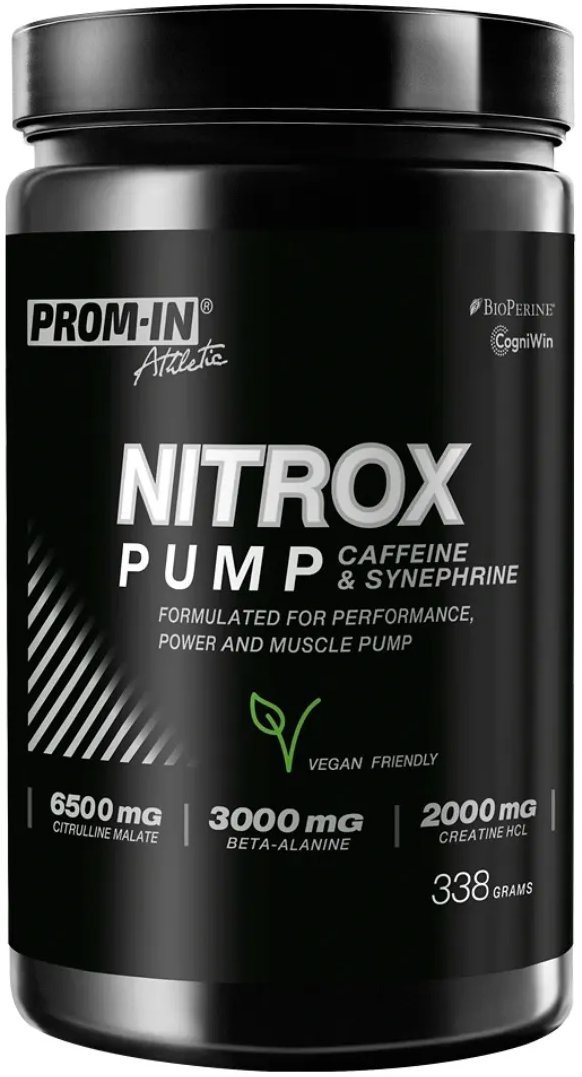 PROM-IN Nitrox Pump Caffeine & Synephrine 338 g Malina/citron