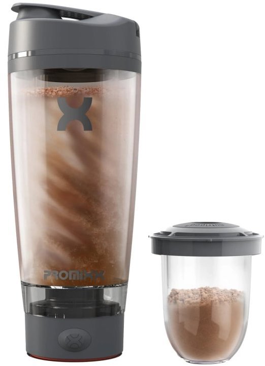 PROMiXX Pro shaker dobíjecí - Graphite Grey 600 ml