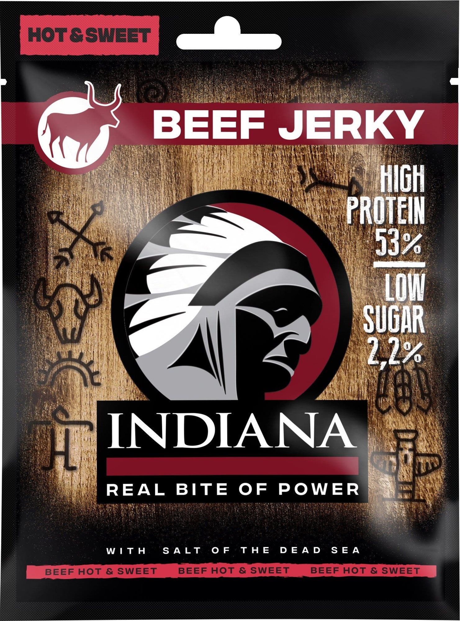 Indiana Jerky beef Hot & Sweet 25g