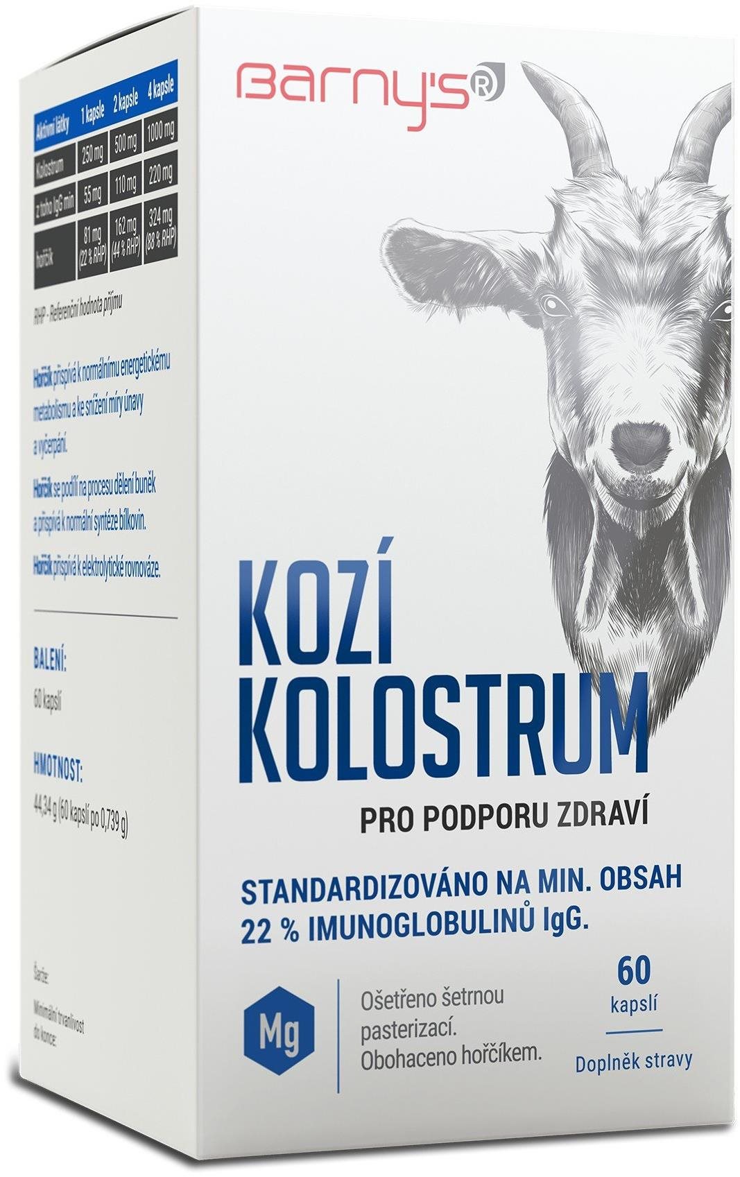 Barnys Kozí kolostrum 60 kapslí