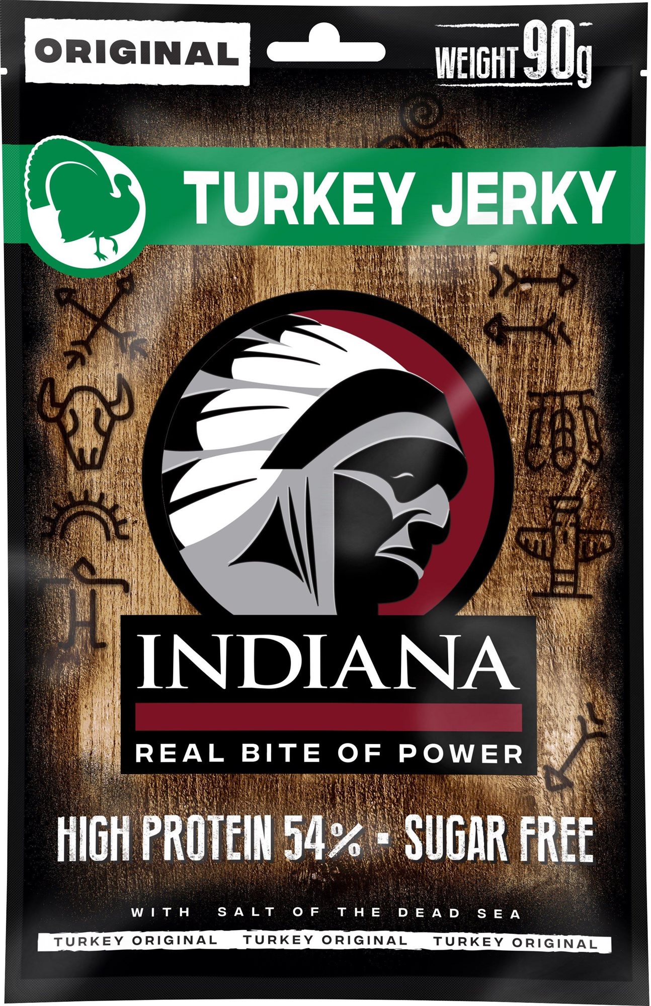 Indiana Jerky sušené maso 90 g - Krůtí