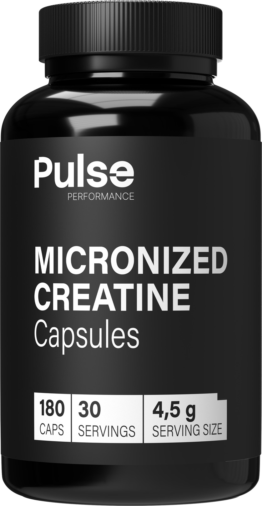 Pulse Performance Micronized Creatine Capsules 180 caps