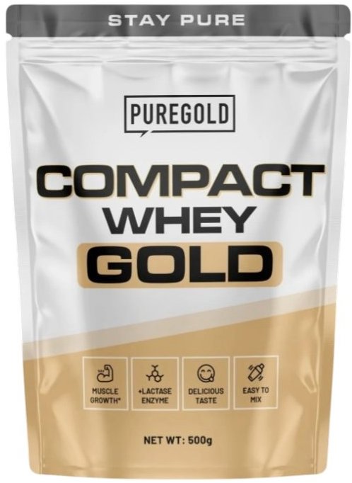 PureGold Compact Whey Protein Jahodová Zmrzlina 500 g
