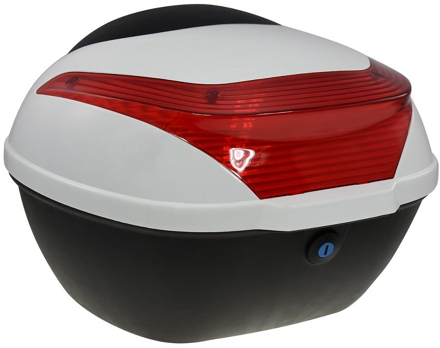 Zadní kufr k elektrickému motocyklu RACCEWAY E-BABETA, bílý