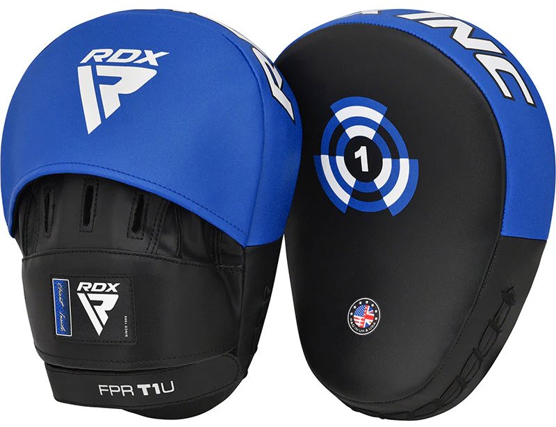 RDX Zakřivené boxovací chrániče T1 černo modré