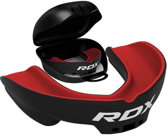 RDX 3w Chránič zubů pro dospělé, černo-červený