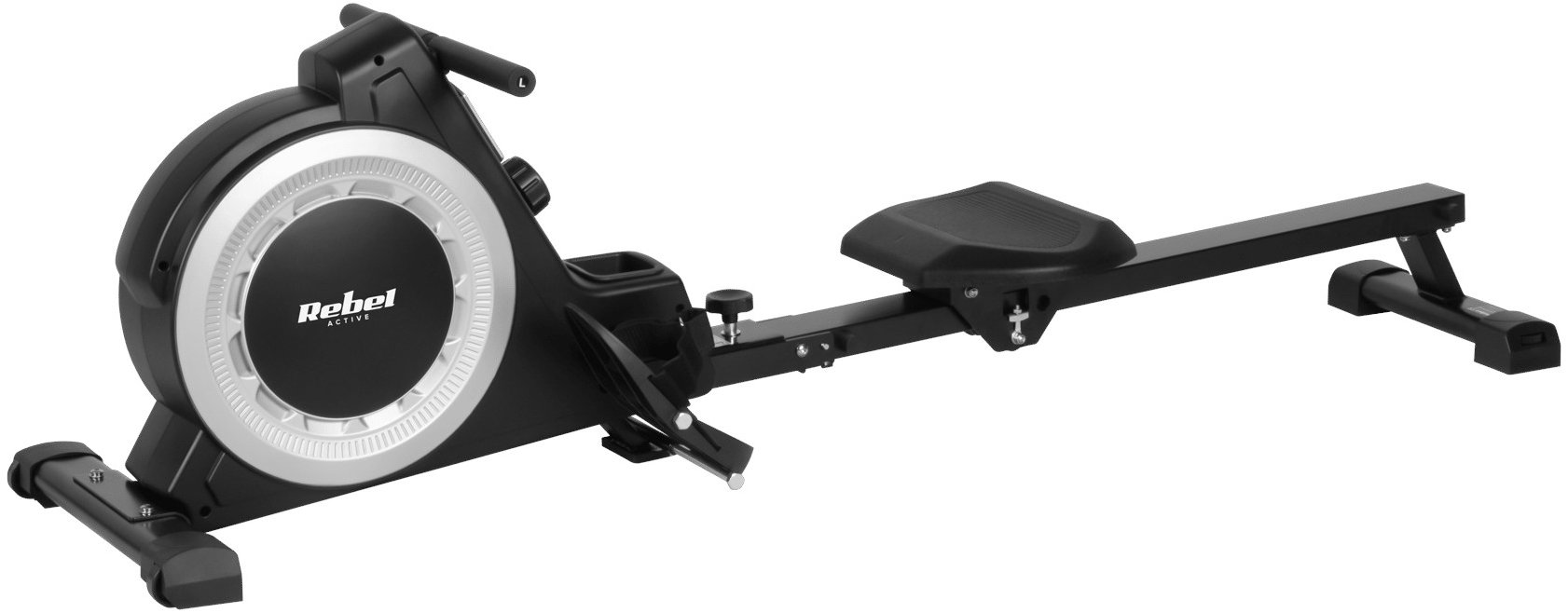 Rebel RBA - 1005 Magnetický veslovací trenažér 120 kg, černý