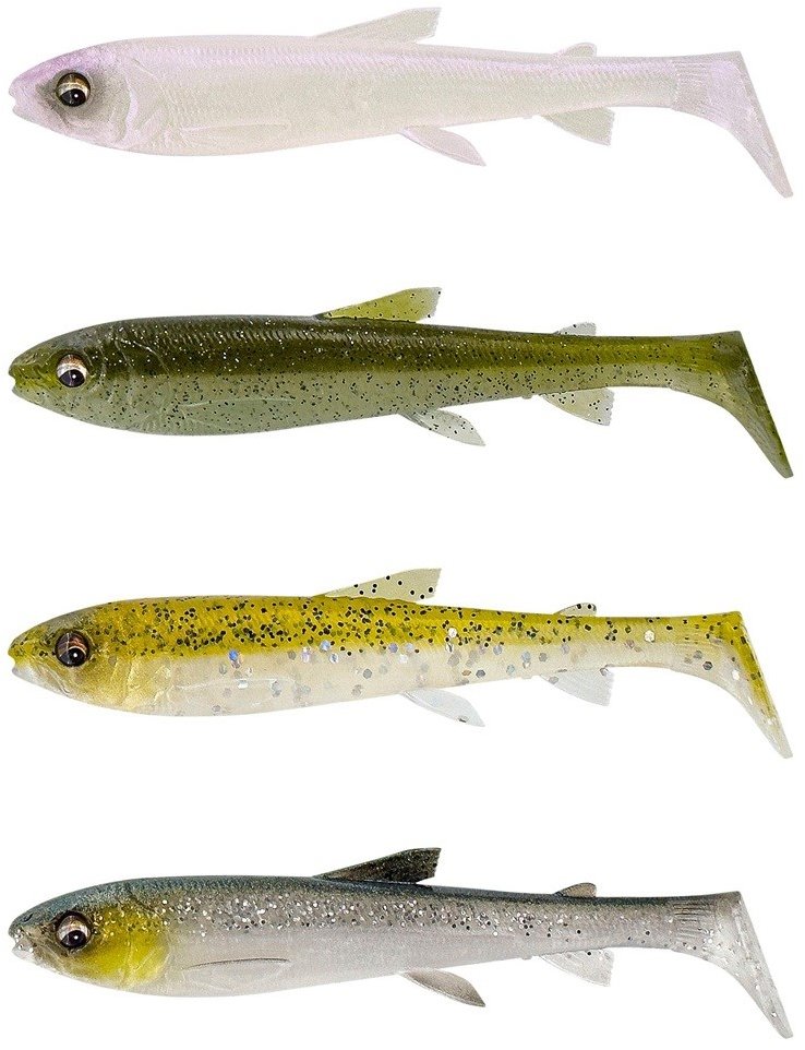 Savage Gear Gumová nástraha 3D Whitefish Shad 9 cm Clear Water Mix 4 ks