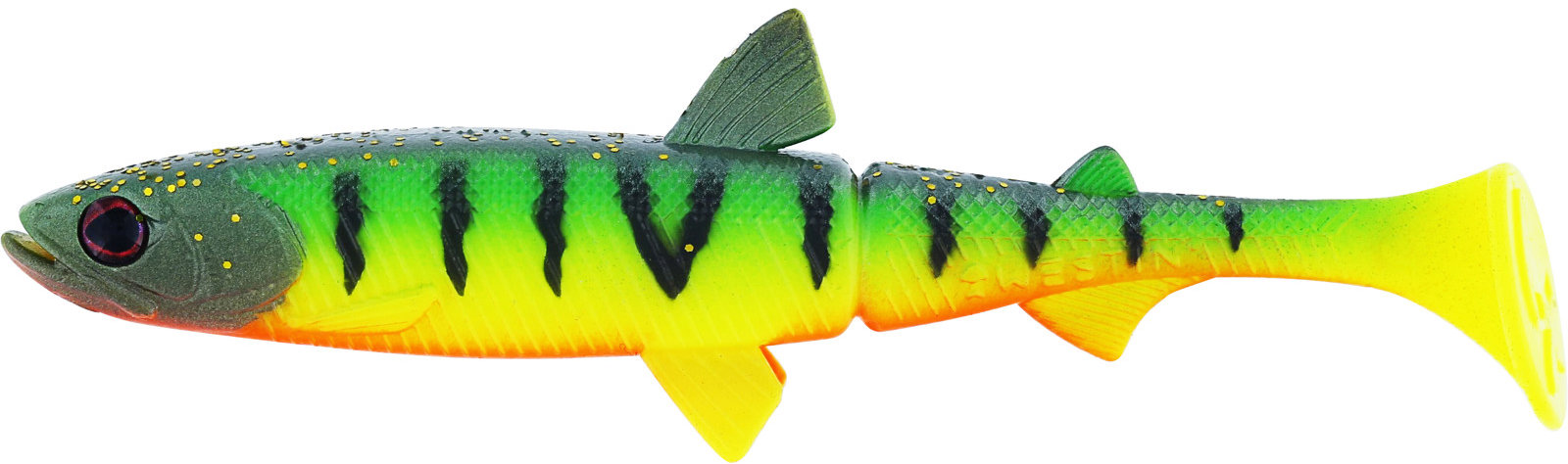 Westin Gumová nástraha Hypoteez Shadtail 9 cm 5 g Tiger Perch 3 ks