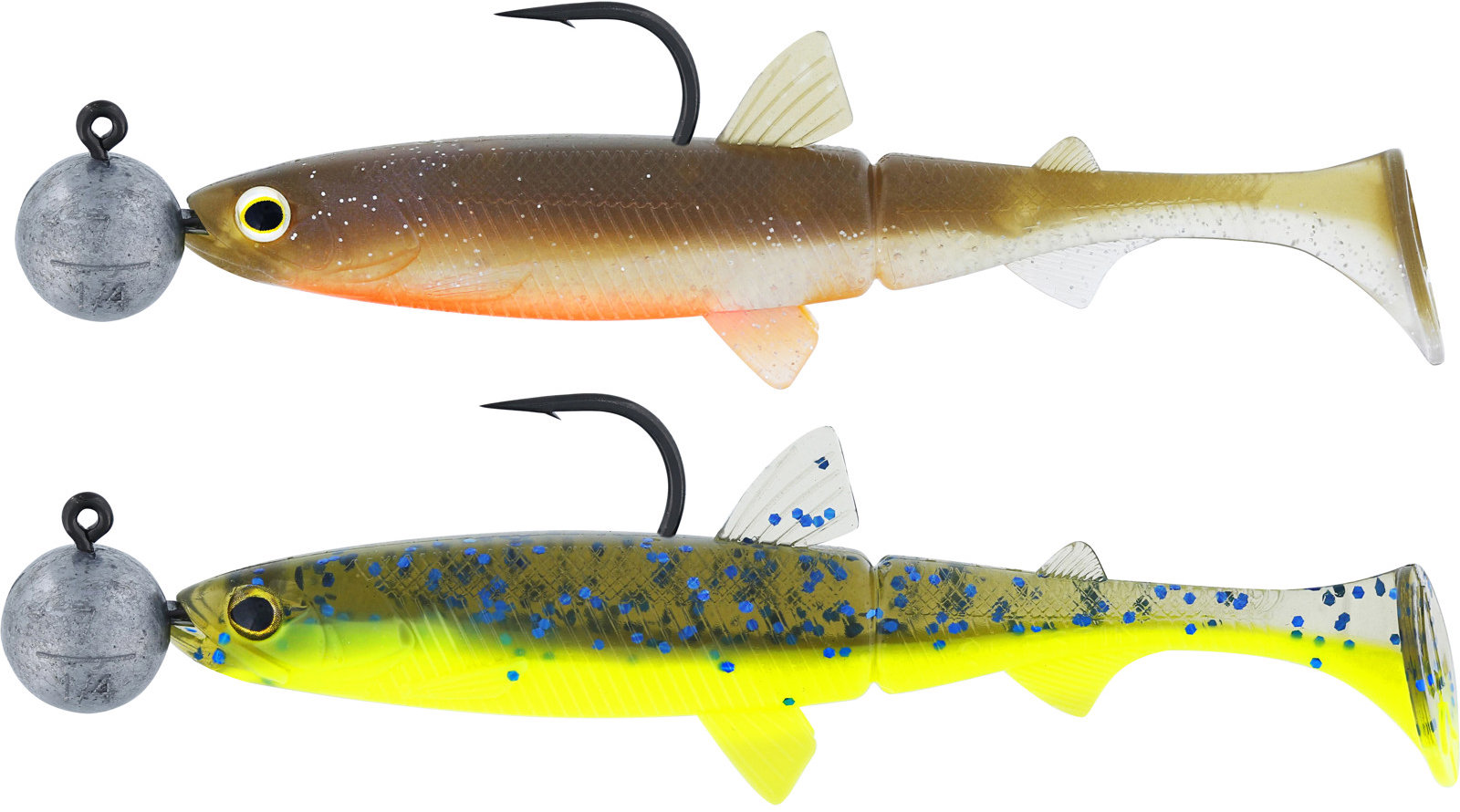 Westin Gumová nástraha Hypoteez Shadtail R 'N R 9 cm 7 g Velikost 4/0 Dark Water Mix 12 2 ks