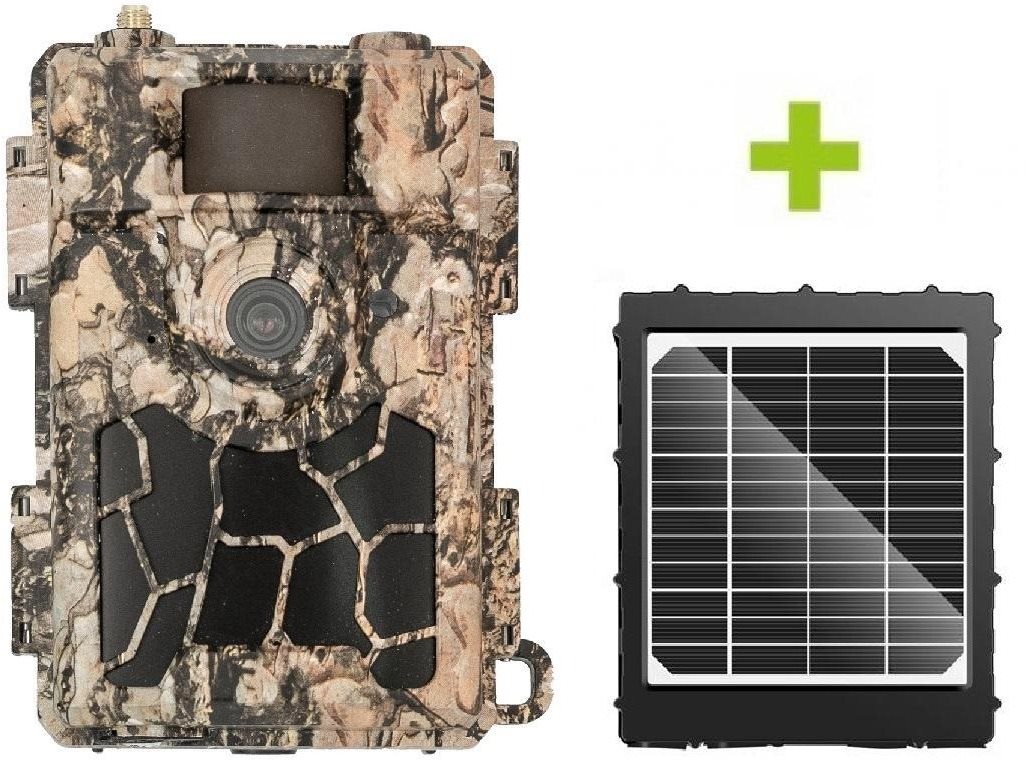 OXE Spider 4G a solární panel + 32GB SD karta, SIM, stativ a 8ks baterií