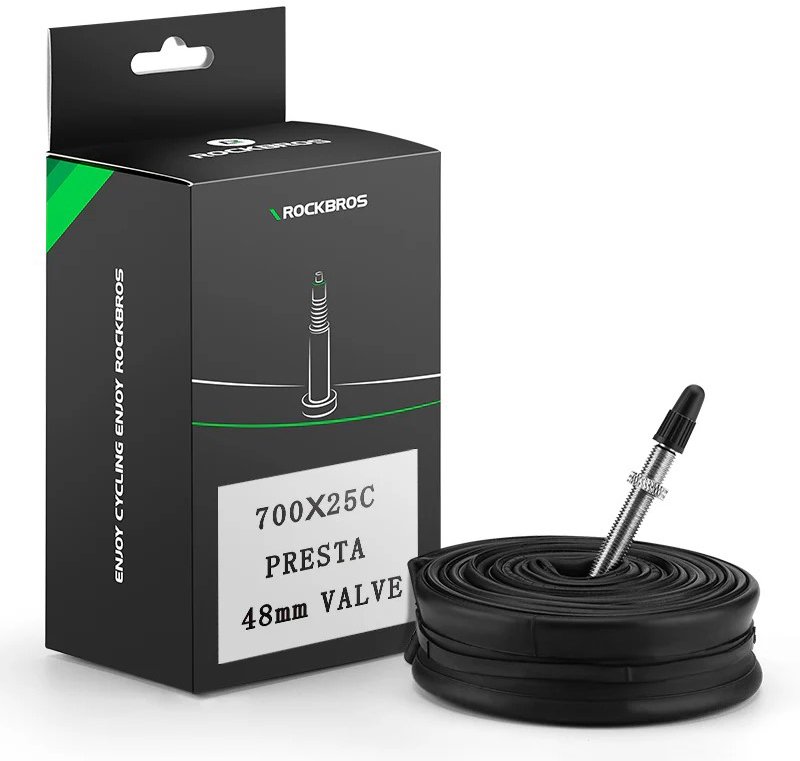 Rockbros duše ME Road 700 × 23-25C PRESTA 48 mm Butylkaučuk