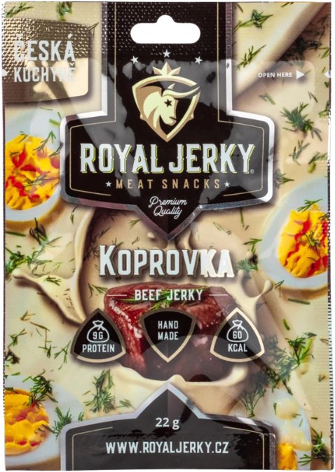 ROYAL JERKY Hovězí sušené maso Koprovka 22 g