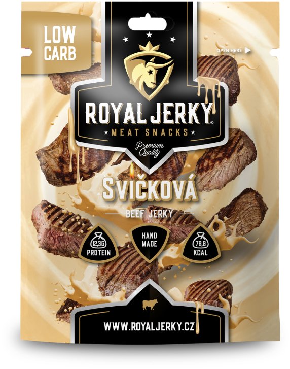 ROYAL JERKY Hovězí sušené maso Svíčková 22 g