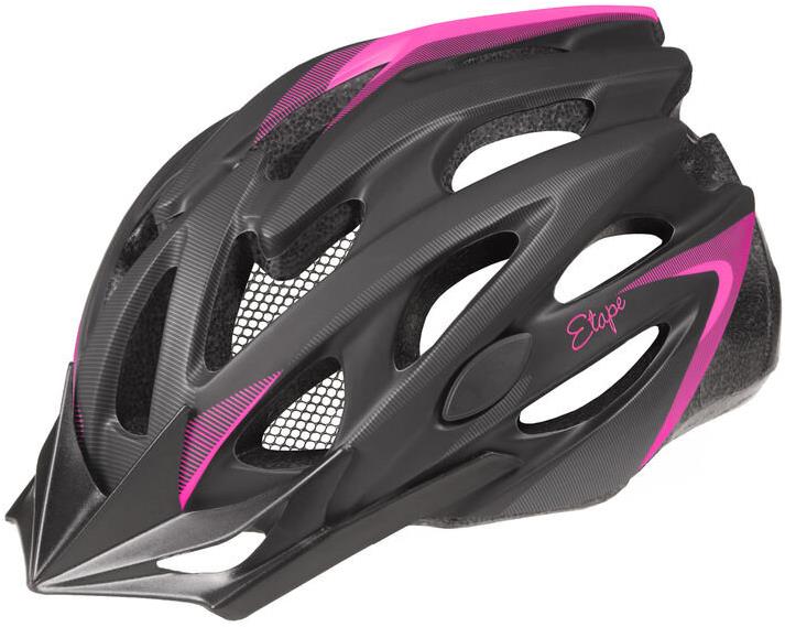Etape Venus cyklistická helma černá-růžová, L-XL
