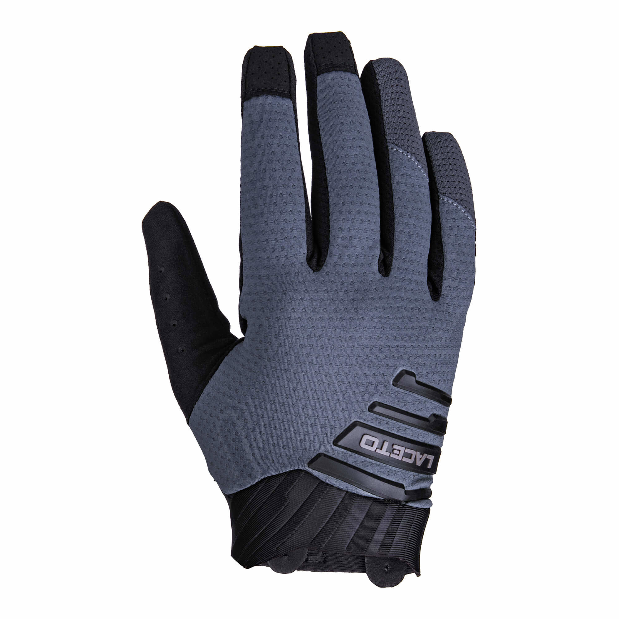 LACETO Cyklistické rukavice KINEX Grey XL