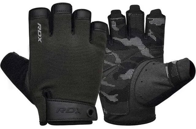 RDX Vzpěračské rukavice T2 Half, černé, M