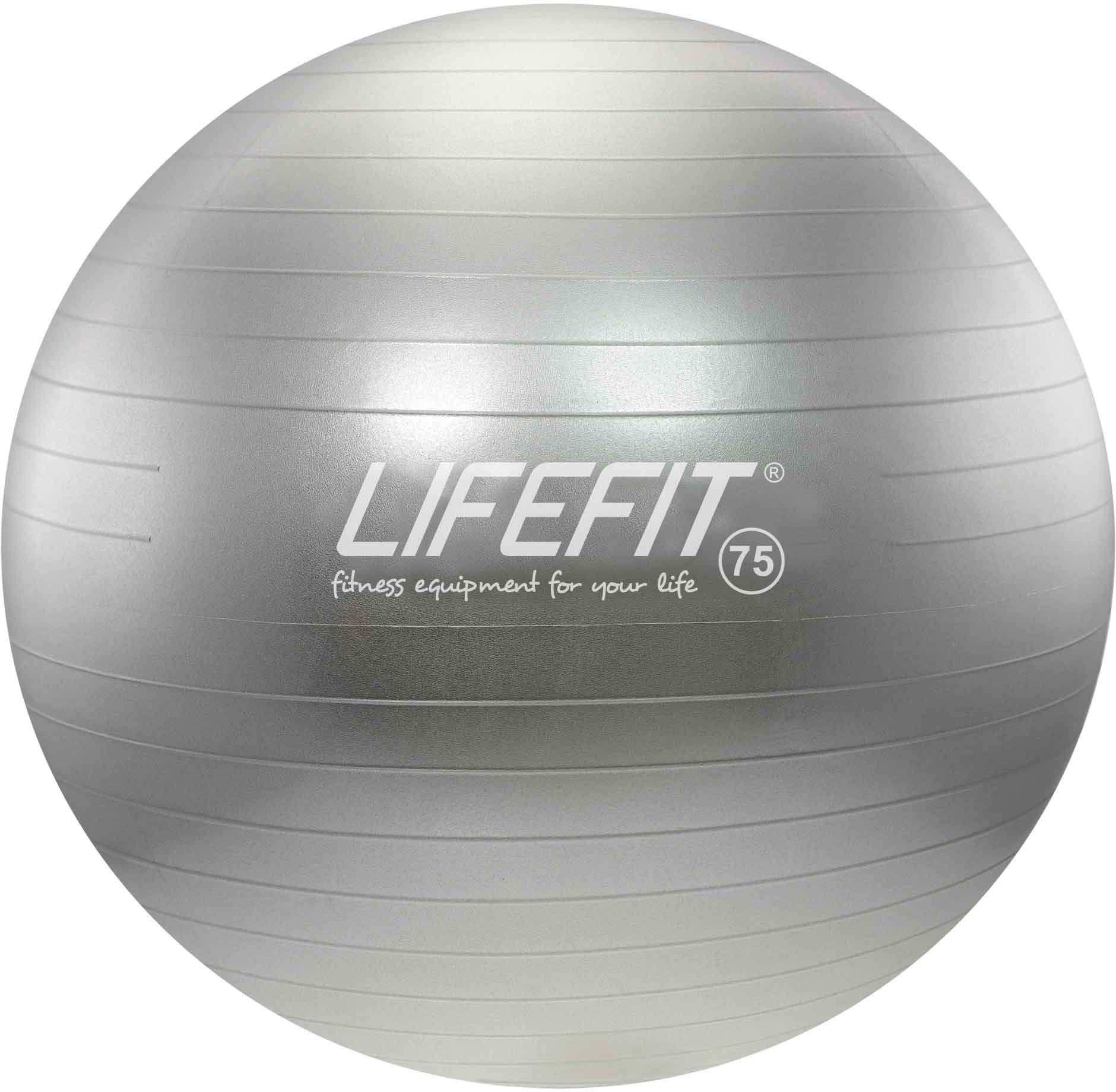 Lifefit anti-burst 75 cm, stříbrný