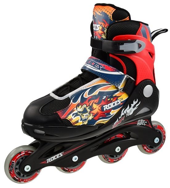 Roces Compy 5.0 Boy, černo-červené vel. 38-41 EU / 245-260 mm