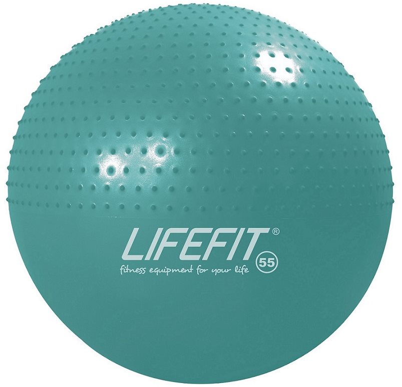 Massážní míč Lifefit Massage Ball 65 cm, tyrkysový