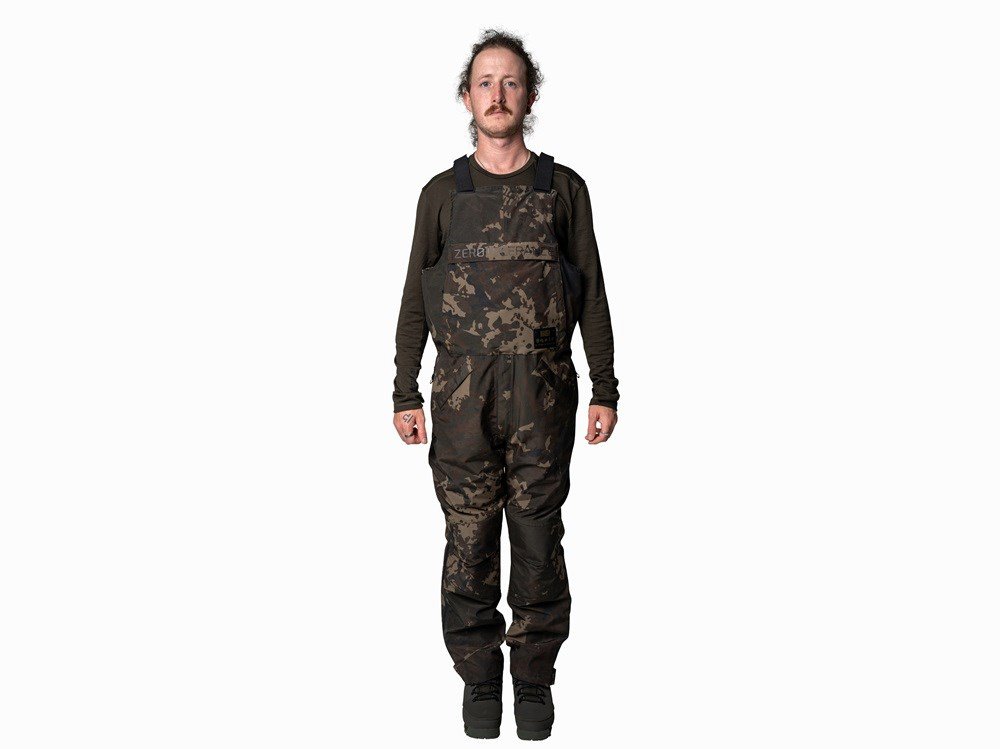 Nash Kalhoty Zero Tolerance Helluva Waterproof Bib and Brace Camo XXXL