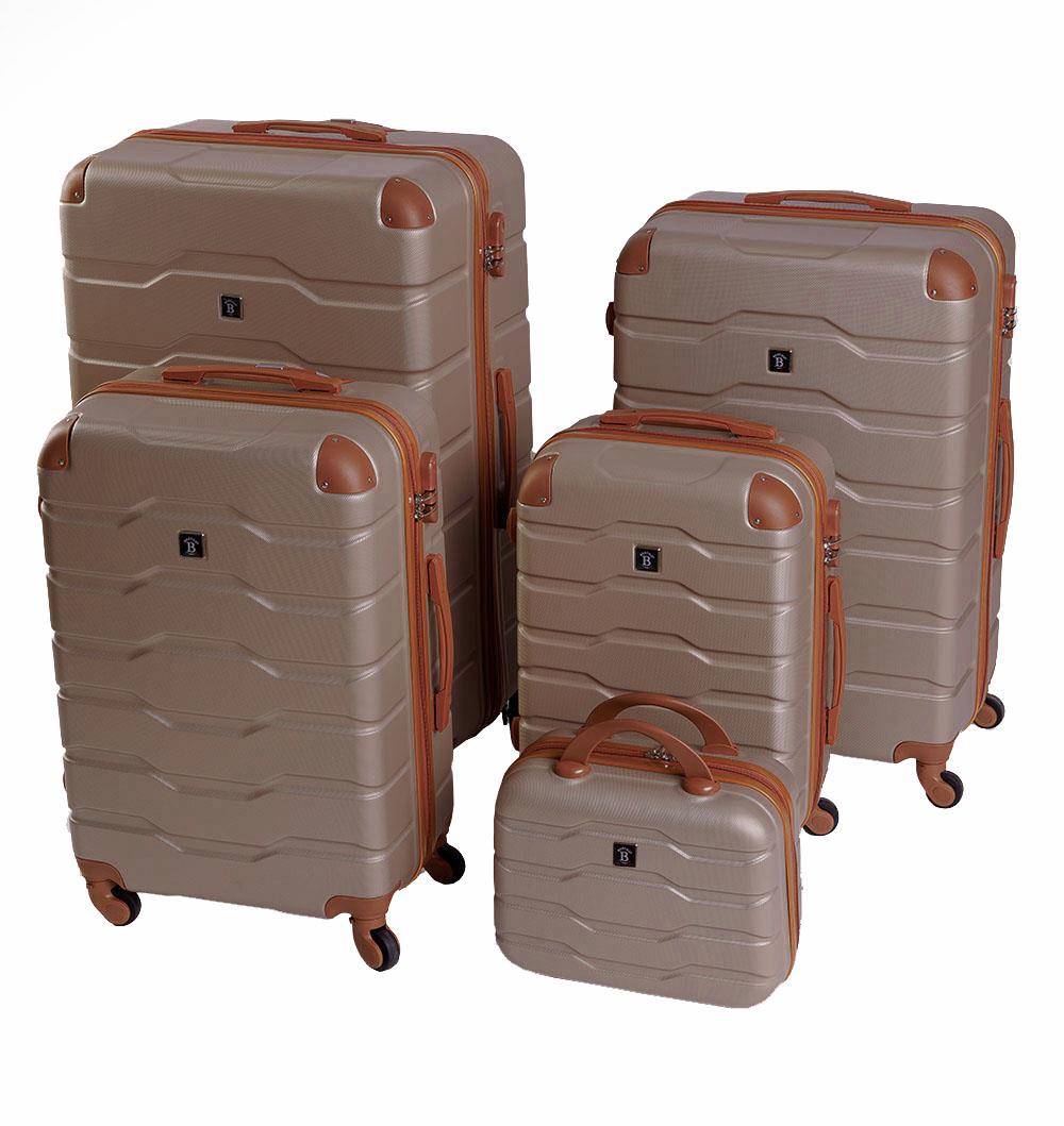 Bertoo Firenze Cestovní kufr, champagne set 5v1