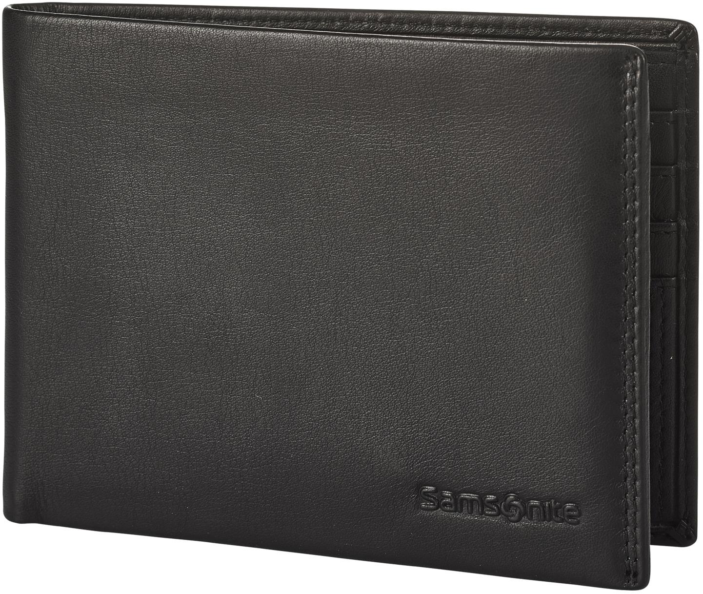 Samsonite Attack 2 SLG 005, kožená, ležatého formátu bez kapsy na drobné, černá