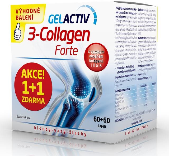 Salutem GelActiv 3-Collagen Forte 60+60 kapslí