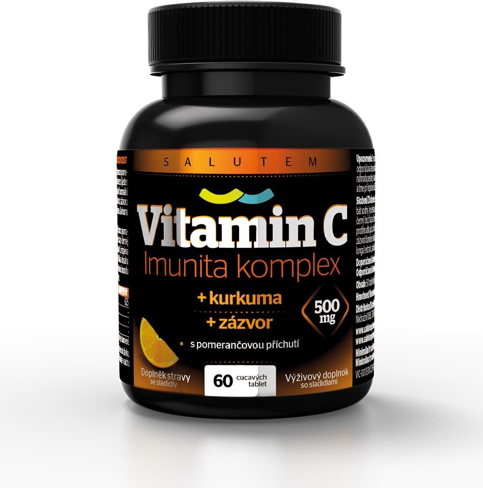 Salutem Vitamin C 500 mg Imunita kurkuma + zázvor 60 tablet