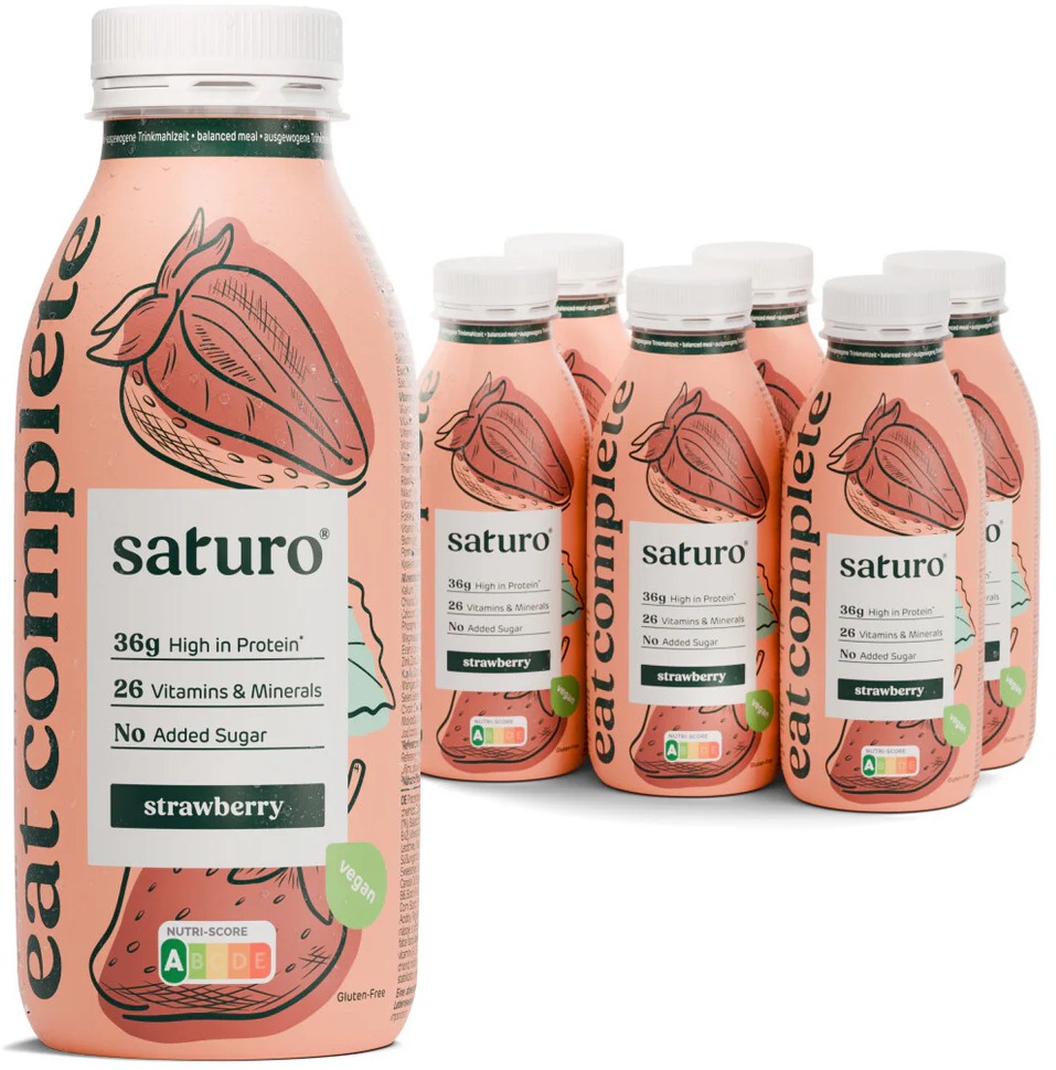 Saturo drink 400ml, jahoda (6ks)