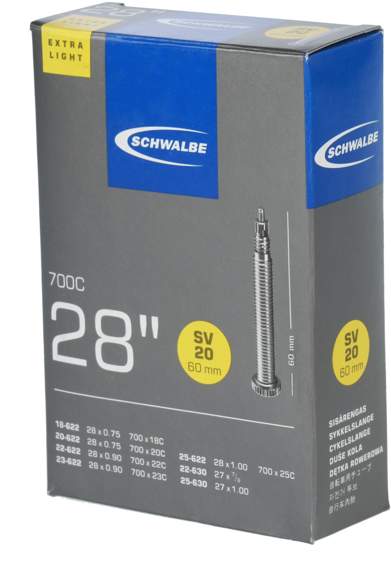Duše na kolo schwalbe sv 20 60mm ventilek extralehká