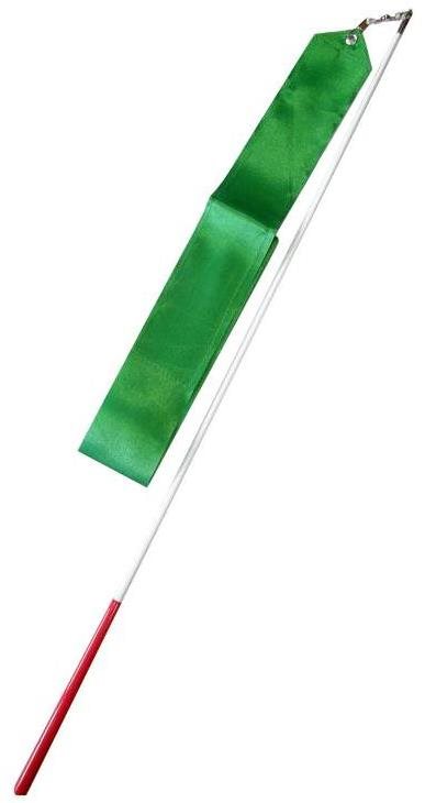 EFFEA Gymnastická stuha + tyčka - tm.zelená