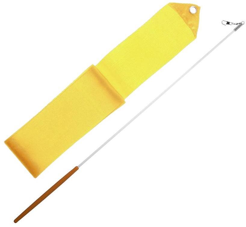 EFFEA Gymnastická stuha + tyčka - žlutá