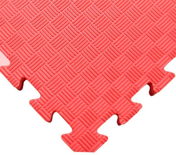 SEDCO Jednobarevná podložka fitness 100 × 100 × 1,3 cm červená
