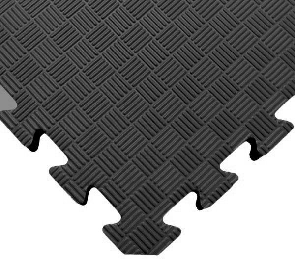 SEDCO Jednobarevná podložka fitness 100 × 100 × 1,3 cm černá