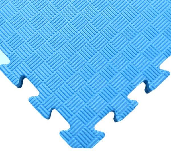 SEDCO Jednobarevná podložka fitness 100 × 100 × 1,3 cm modrá