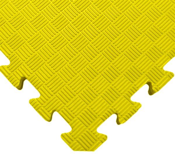 SEDCO Jednobarevná podložka fitness 100 × 100 × 1,3 cm žlutá