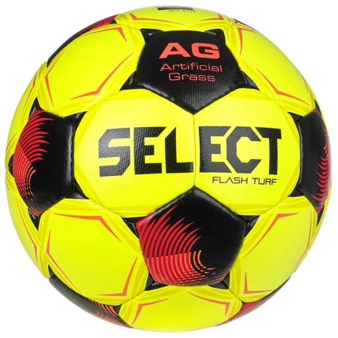 Select Fotbalový míč FB Flash Turf žluto červená