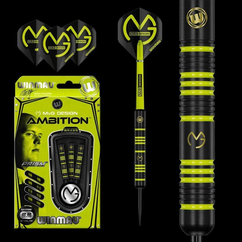 Šipky Winmau steel MvG Ambition 22g, BRASS