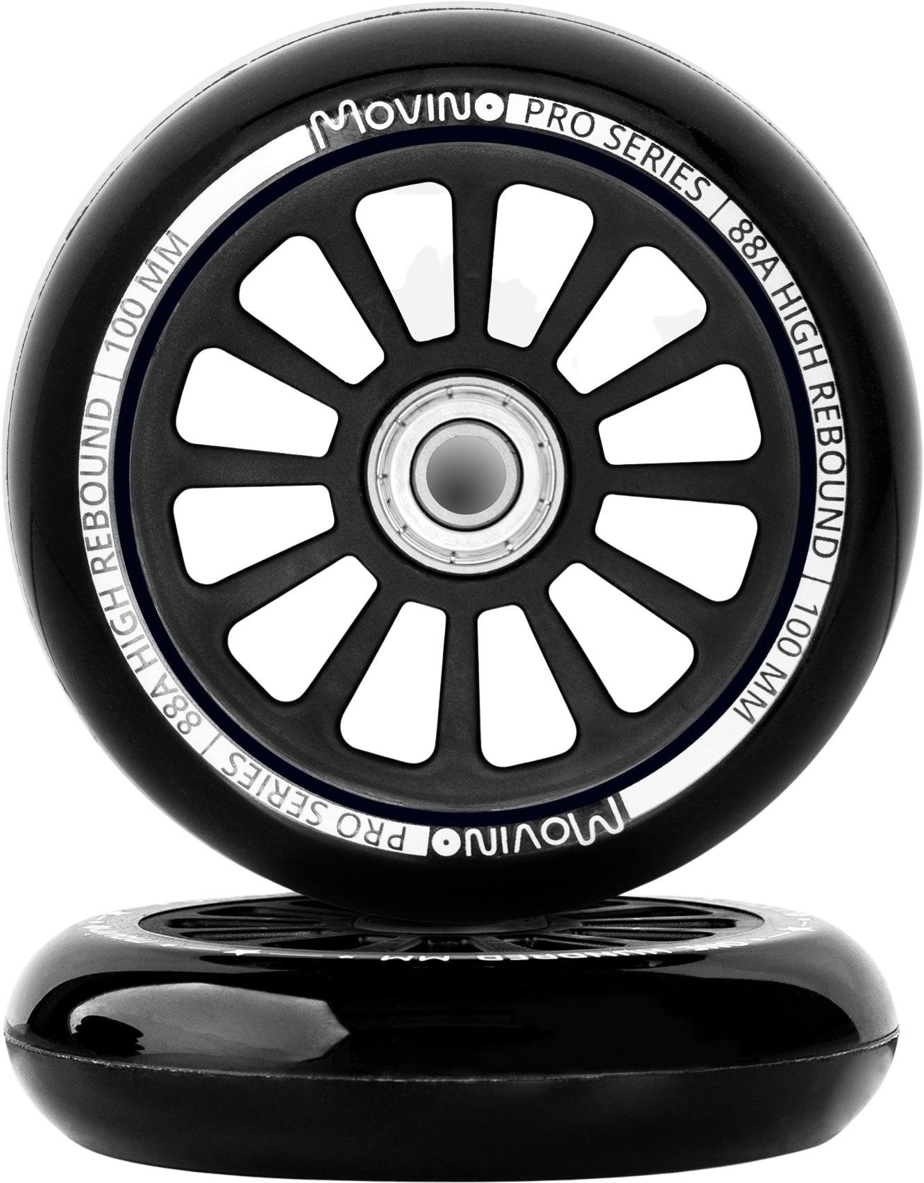 Náhradní kolečka na freestyle koloběžku 100mm, PP, 2 ks