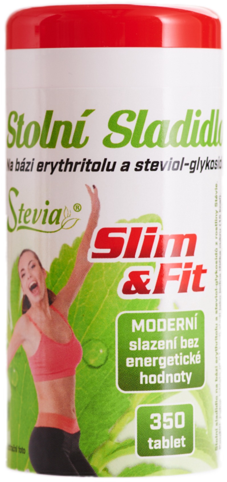 FAN Slim&Fit Stevia tablety 19 g, 350 tablet, dávkovač