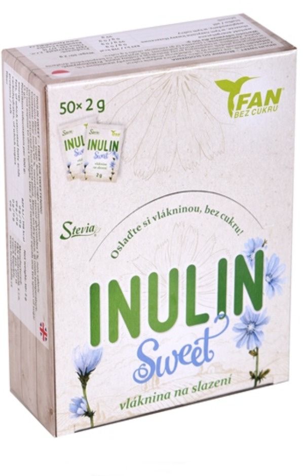 FAN Inulin sweet vláknina na slazení v sáčcích 50 × 2 g