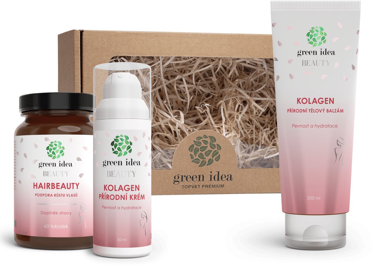 GREEN IDEA Dárková sada - Vlasy a krásná pokožka