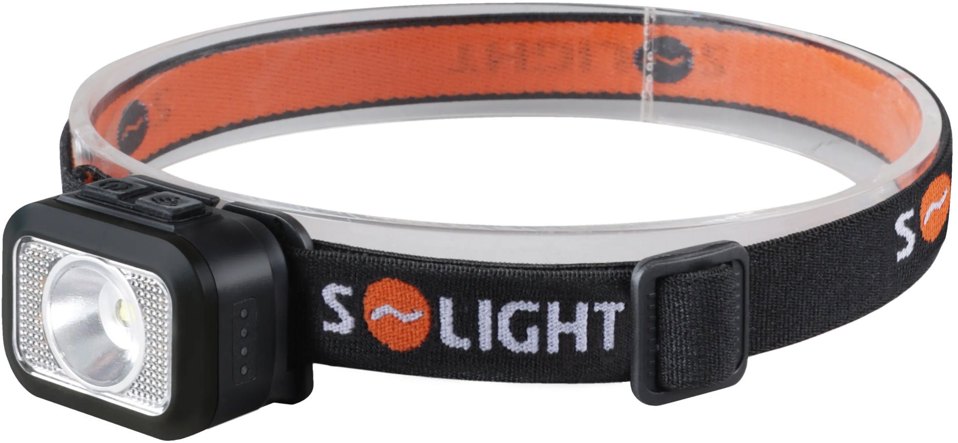 Solight LED čelová nabíjecí svítilna, 170 lm, teplé + studené světlo, Li-Ion