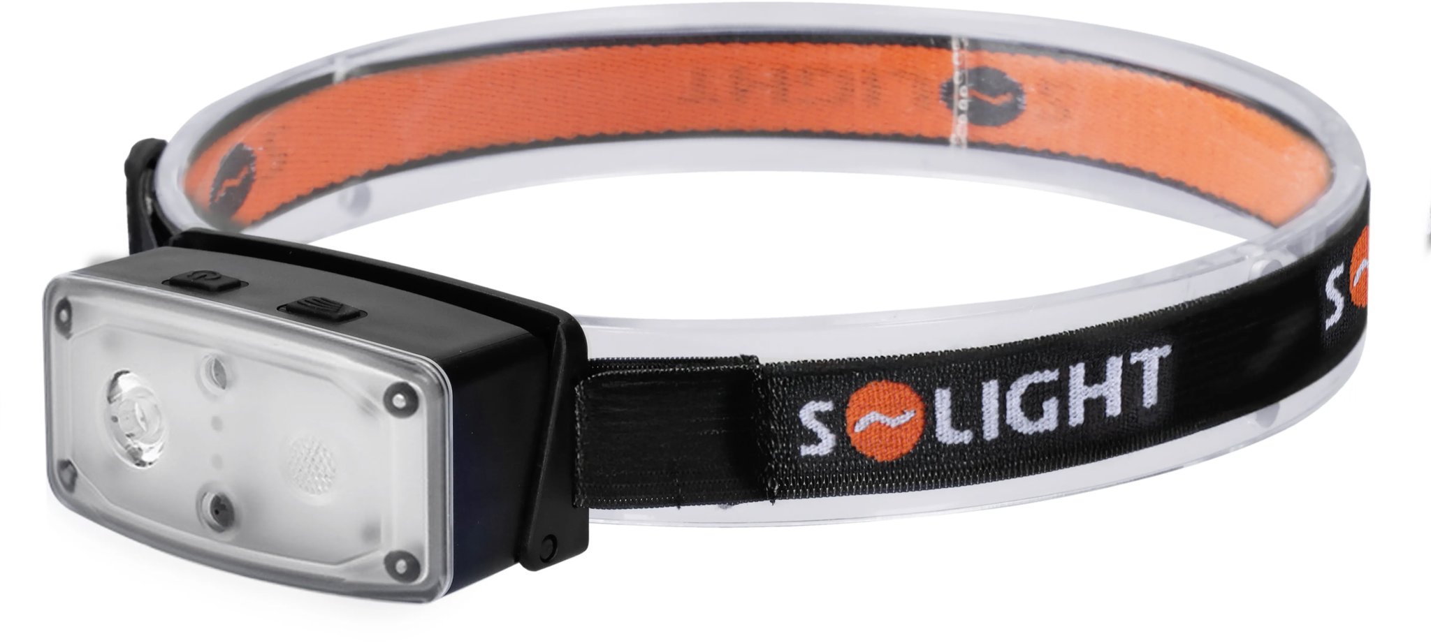 Solight LED čelová nabíjecí svítilna, 100 lm, sensor, Li-Ion